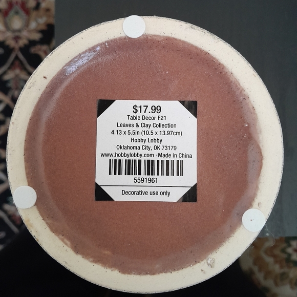 Hobby Lobby Leaves & Clay Collection Table Decor/ Jar - Picture 10 of 10